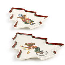 Görseli Galeri görüntüleyiciye yükleyin, Ağaç Şeklinde Porselen Tabak 2'li