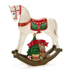 Görseli Galeri görüntüleyiciye yükleyin, Ayıcık Dekorlu Büyük Sallanan At Figürü
