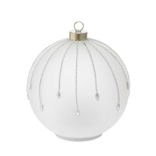 Görseli Galeri görüntüleyiciye yükleyin, Beyaz Gümüş Taşlı Dönen Top