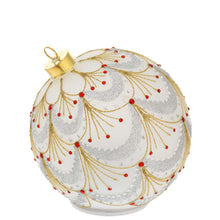 Görseli Galeri görüntüleyiciye yükleyin, Kırmızı Beyaz Gold Taşlı Işıklı Dönen Top