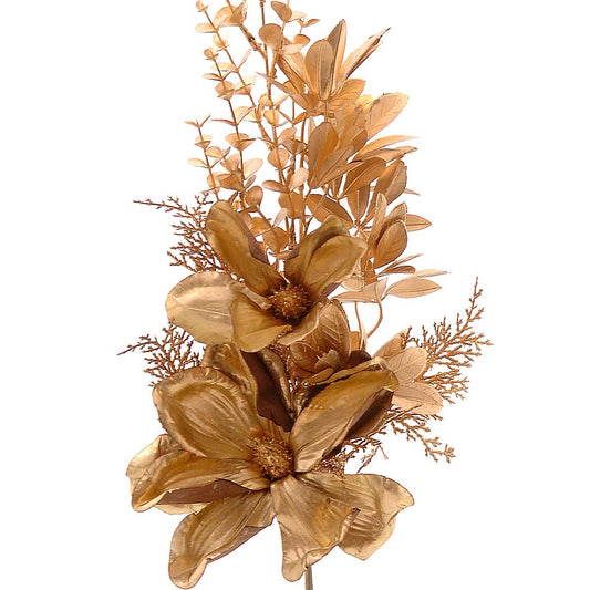 Çiçekli Gold Dal 60 Cm V1