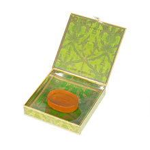 Görseli Galeri görüntüleyiciye yükleyin, Desenli Cam Tabak Altlıklı Katı Sabun Seti