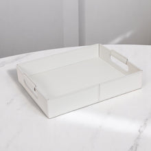 Görseli Galeri görüntüleyiciye yükleyin, Ginepro Krem Rengi Dikdörtgen Kulplu Tepsi 2