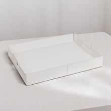 Görseli Galeri görüntüleyiciye yükleyin, Ginepro Krem Rengi Dikdörtgen Orta Boy Kulplu Tepsi 2