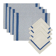 Görseli Galeri görüntüleyiciye yükleyin, Mavi Marin Serisi 4 lü Amerikan Servis ve Peçete Seti