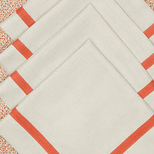 Görseli Galeri görüntüleyiciye yükleyin, Turuncu Marin Serisi 4 lü Amerikan Servis ve Peçete Seti V2