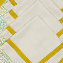 Görseli Galeri görüntüleyiciye yükleyin, Sarı Marin Serisi 4 lü Amerikan Servis ve Peçete Seti V2