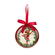 Görseli Galeri görüntüleyiciye yükleyin, Hediye Kutusu İçinde Ayıcık Dekorlu Yılbaşı Ağaç Süsü 4'lü V3