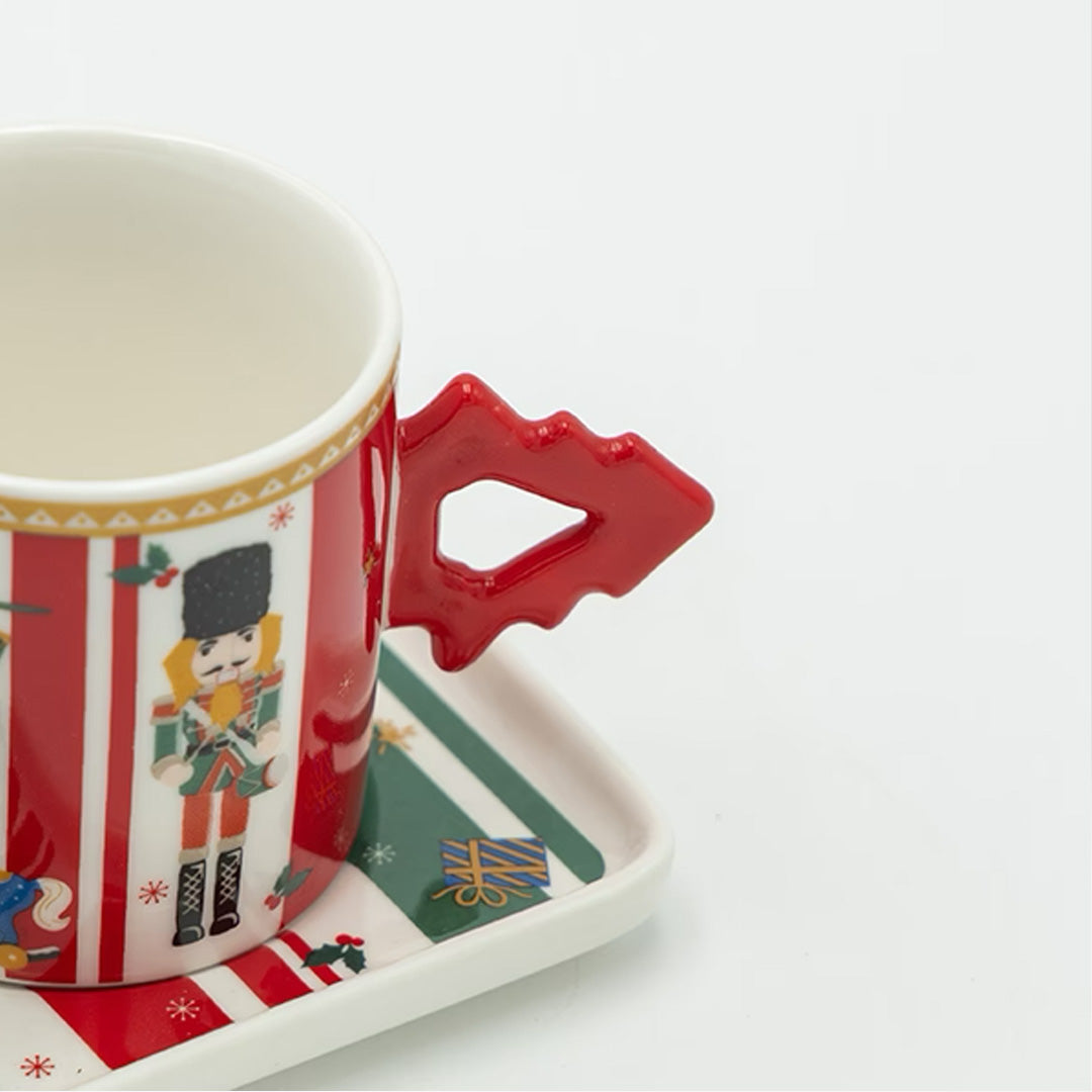 Kurşun Askerli 2'Li Espresso Fincan Seti Ve Tepsisi 2