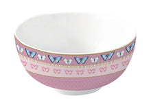 Görseli Galeri görüntüleyiciye yükleyin, Afrika Motifli Kelebek Desenli Porselen Kase