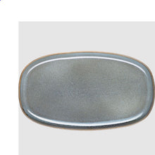 Görseli Galeri görüntüleyiciye yükleyin, Açık Mavi Oval Servis Tabağı