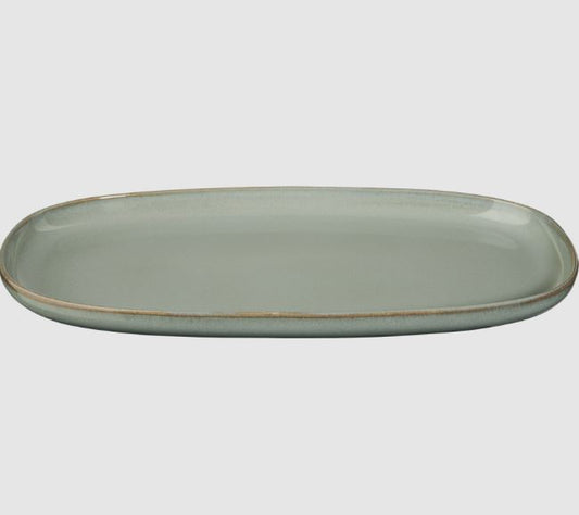 Açık Yeşil Oval Servis Tabağı