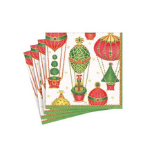 Görseli Galeri görüntüleyiciye yükleyin, Yılbaşı Balon Desenli Yemek Peçetesi