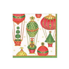 Görseli Galeri görüntüleyiciye yükleyin, Yılbaşı Balon Desenli Yemek Peçetesi