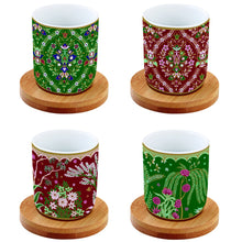 Görseli Galeri görüntüleyiciye yükleyin, Eclectic Chic 4'Lü Türk Kahve Fincanı Seti