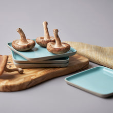 Görseli Galeri görüntüleyiciye yükleyin, Kare Taş Aqua Ekmek Tabağı