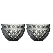 Görseli Galeri görüntüleyiciye yükleyin, 4'Lü Gri Cam Kase Seti