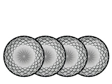 Görseli Galeri görüntüleyiciye yükleyin, 4'Lü Gri Cam Tabak Seti