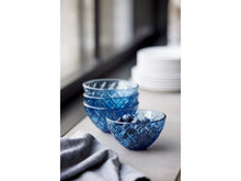 Görseli Galeri görüntüleyiciye yükleyin, 4'Lü Mavi Cam Kase Seti