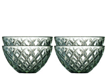 Görseli Galeri görüntüleyiciye yükleyin, 4'Lü Yeşil Cam Kase Seti