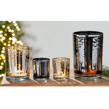 Görseli Galeri görüntüleyiciye yükleyin, Altın Orman ve Geyik Dekorlu Mumluk