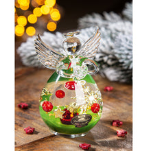 Görseli Galeri görüntüleyiciye yükleyin, Kırmızı Yılbaşı Süslü Cam Melek Dekor 10 cm