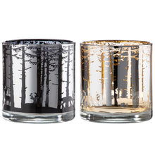 Görseli Galeri görüntüleyiciye yükleyin, Siyah Orman ve Geyik Dekorlu Mumluk