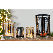 Görseli Galeri görüntüleyiciye yükleyin, Siyah Orman ve Geyik Dekorlu Mumluk