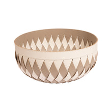 Görseli Galeri görüntüleyiciye yükleyin, Vizon ve Fildişi Deri Sepet 60x30 cm