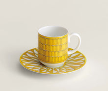 Görseli Galeri görüntüleyiciye yükleyin, Soleil D'Hermès 2'Li Türk Kahve Fincanı