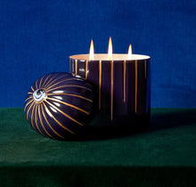 Görseli Galeri görüntüleyiciye yükleyin, Lito Eye Büyük Mavi ve Altın Mum