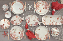 Görseli Galeri görüntüleyiciye yükleyin, Mercan Desenli Porselen Servis Tabağı