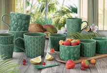 Görseli Galeri görüntüleyiciye yükleyin, Palmiye Ağaç Desenli Kaşıklı Dondurmalık