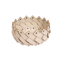 Görseli Galeri görüntüleyiciye yükleyin, Krem Deri Sepet 13 cm