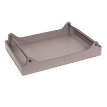 Görseli Galeri görüntüleyiciye yükleyin, Koyu Gri Deri Kulplu Tepsi 2