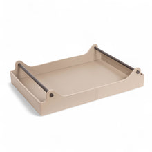 Görseli Galeri görüntüleyiciye yükleyin, Vizon Deri Kulplu Tepsi 2