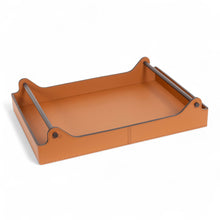 Görseli Galeri görüntüleyiciye yükleyin, Taba Deri Kulplu Tepsi 2