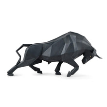 Görseli Galeri görüntüleyiciye yükleyin, Mat Siyah Boğa Heykeli