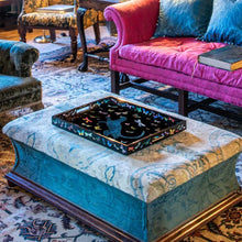 Görseli Galeri görüntüleyiciye yükleyin, Mavi Kaplan Dikdörtgen Ortigia Tepsi