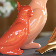 Görseli Galeri görüntüleyiciye yükleyin, Mercan Rengi Porselen Papağan 2