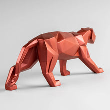 Görseli Galeri görüntüleyiciye yükleyin, Metalik Kırmızı Panter Heykeli V3