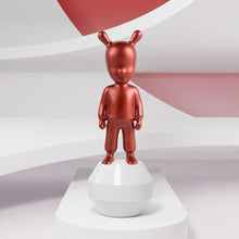 Görseli Galeri görüntüleyiciye yükleyin, Misafir Küçük Metalik Kırmızı Heykel V2