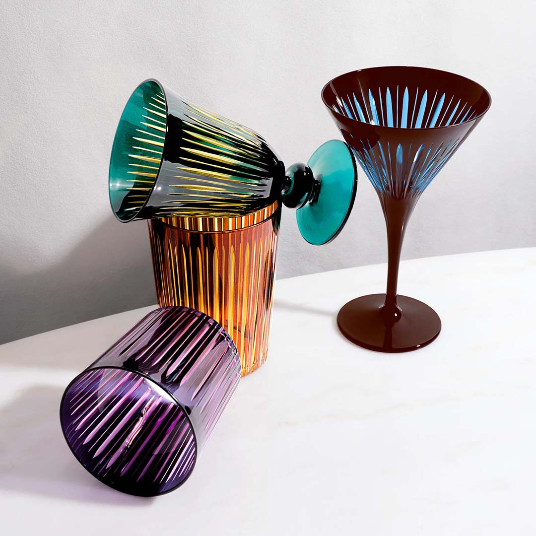 Prism 4'Lü Değişik Renkli Viski Bardağı