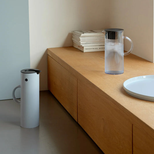 Stelton Em Serving Yuvarlak Açık Mavi Servis Tepsisi