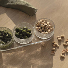 Görseli Galeri görüntüleyiciye yükleyin, Pilastro Şeffaf Cam 4 Parça Sunum Kasesi V2