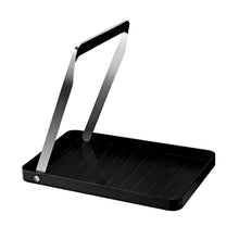 Görseli Galeri görüntüleyiciye yükleyin, Saplı Kaydırmaz Siyah Servis Tepsisi