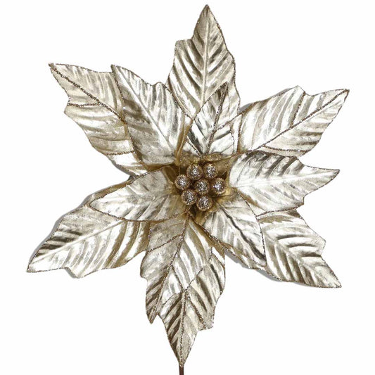 Şampanya Rengi Gold Çiçekli Dal 50 Cm V1