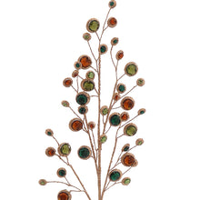Görseli Galeri görüntüleyiciye yükleyin, Şampanya Rengi Ve Yeşil Kahve Rengi Kristalli Dal 78 Cm V1