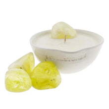 Görseli Galeri görüntüleyiciye yükleyin, Sitrin Kristali Bolluk Bereket Küçük Mum