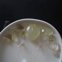 Görseli Galeri görüntüleyiciye yükleyin, LS Sitrin Kristali Bolluk Bereket Orta Boy Mum